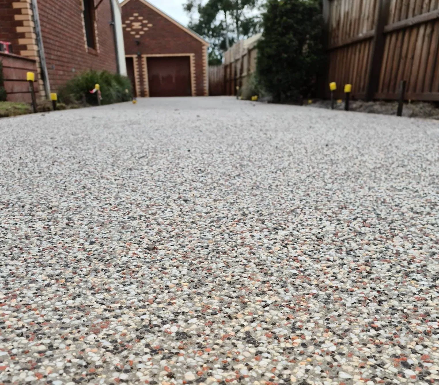 aggregate concrete driveway