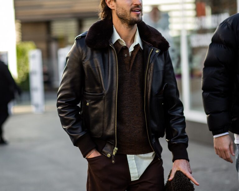 A Complete Guide to Men’s Aviator Leather Jackets History, Style Care