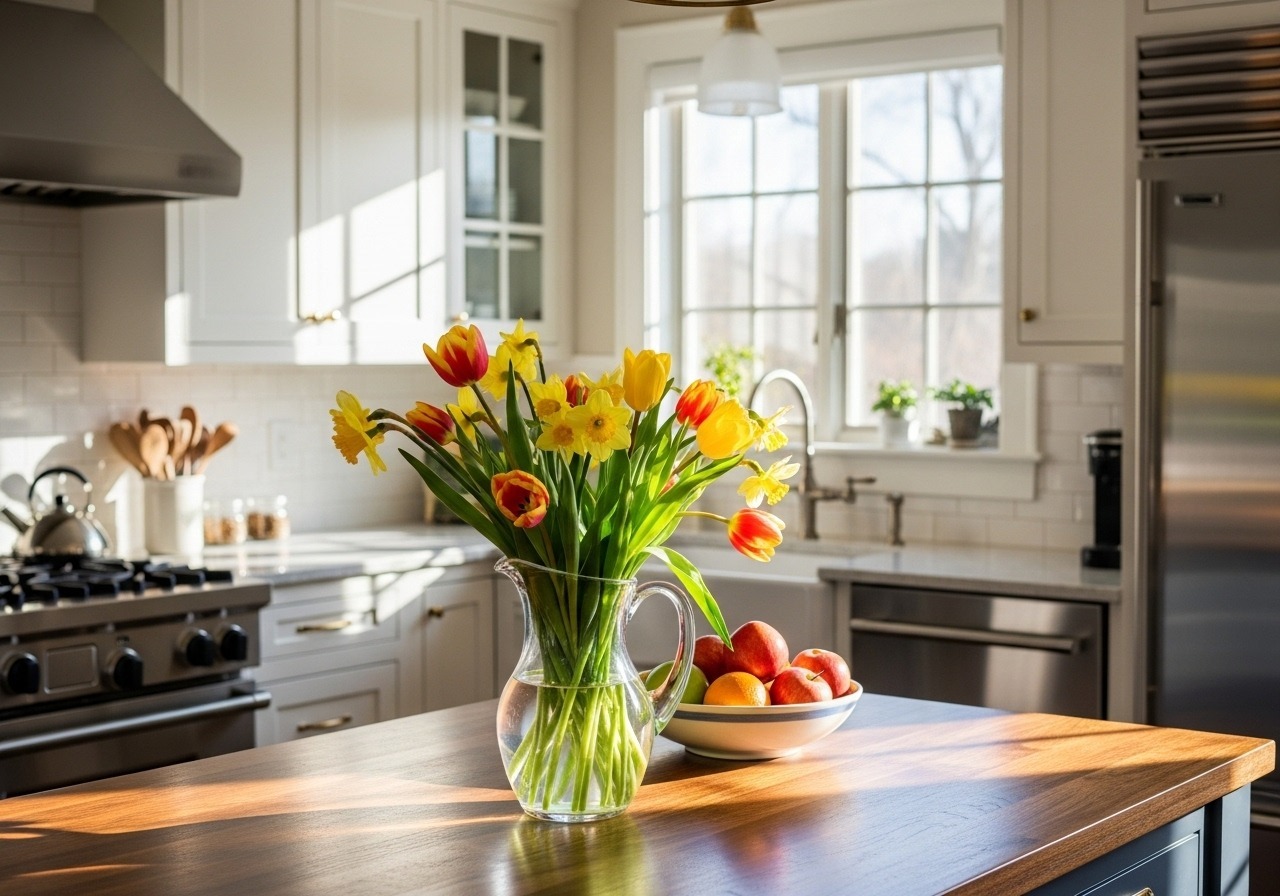 What are the steps to design a kitchen