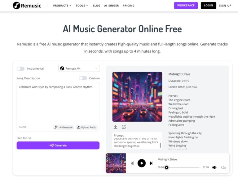 Remusic AI Music Generator