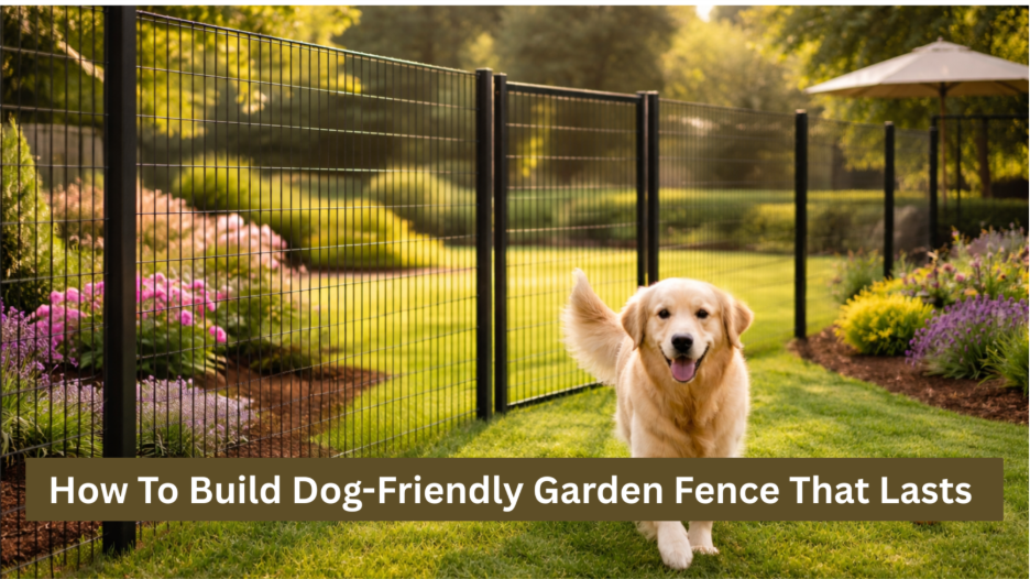 How To Build Dog-Friendly Garden Fence That Lasts