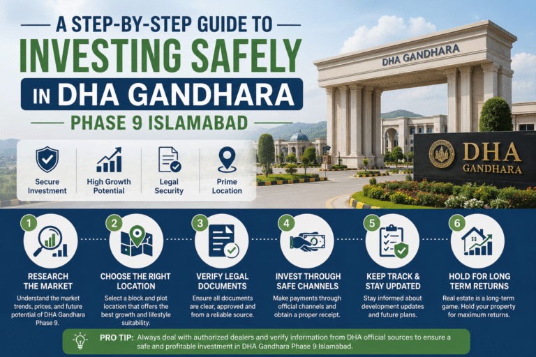 A Step-by-Step Guide to Investing Safely in DHA Gandhara Phase 9 Islamabad